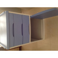 (C-102) Cabinet de chevet ABS avec bord bleu